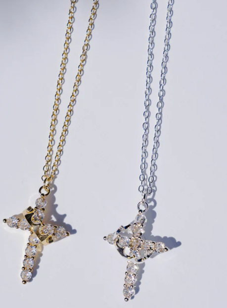 Divine Crown & Cross Necklace