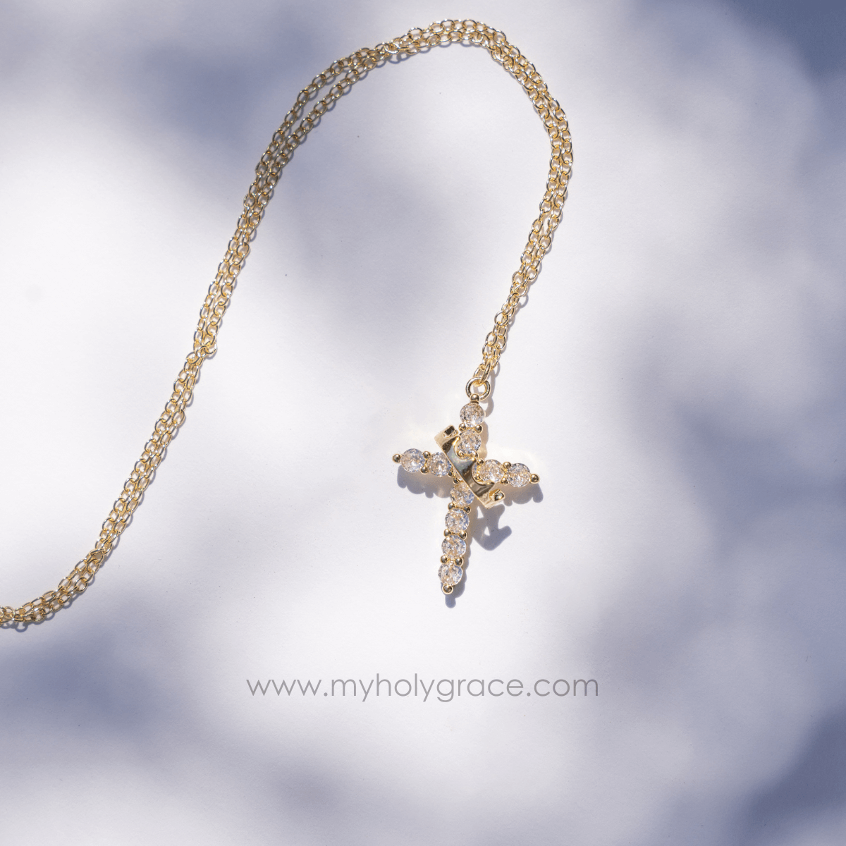 Divine Crown & Cross Necklace