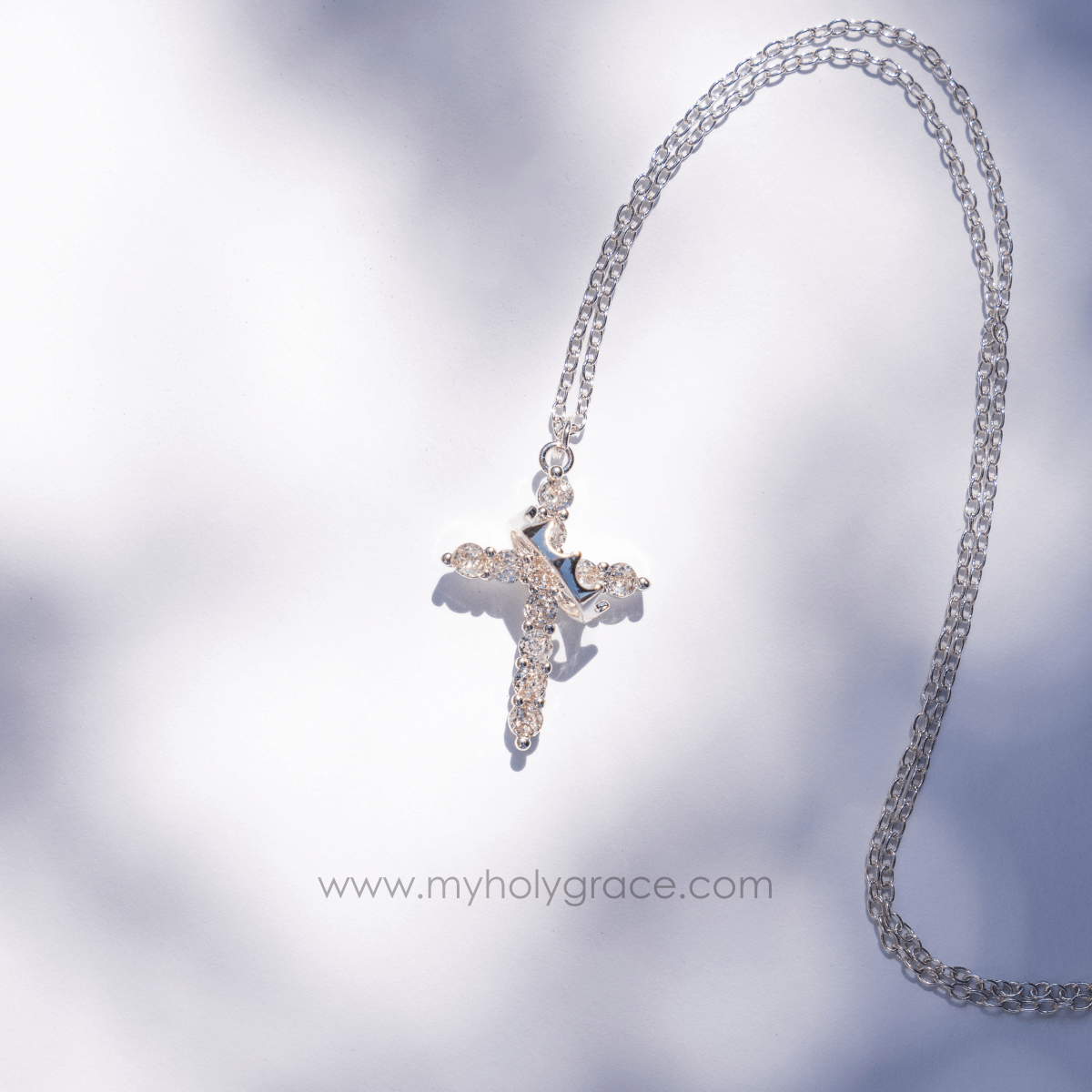 Divine Crown & Cross Necklace