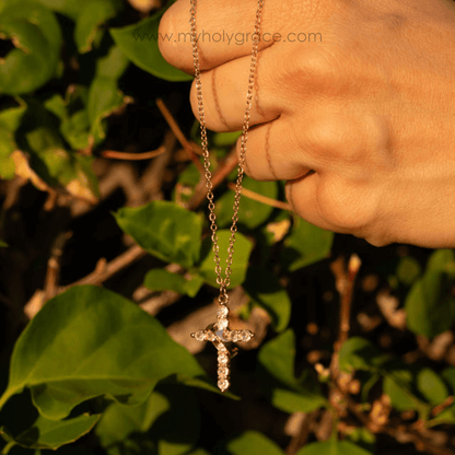 Divine Crown & Cross Necklace