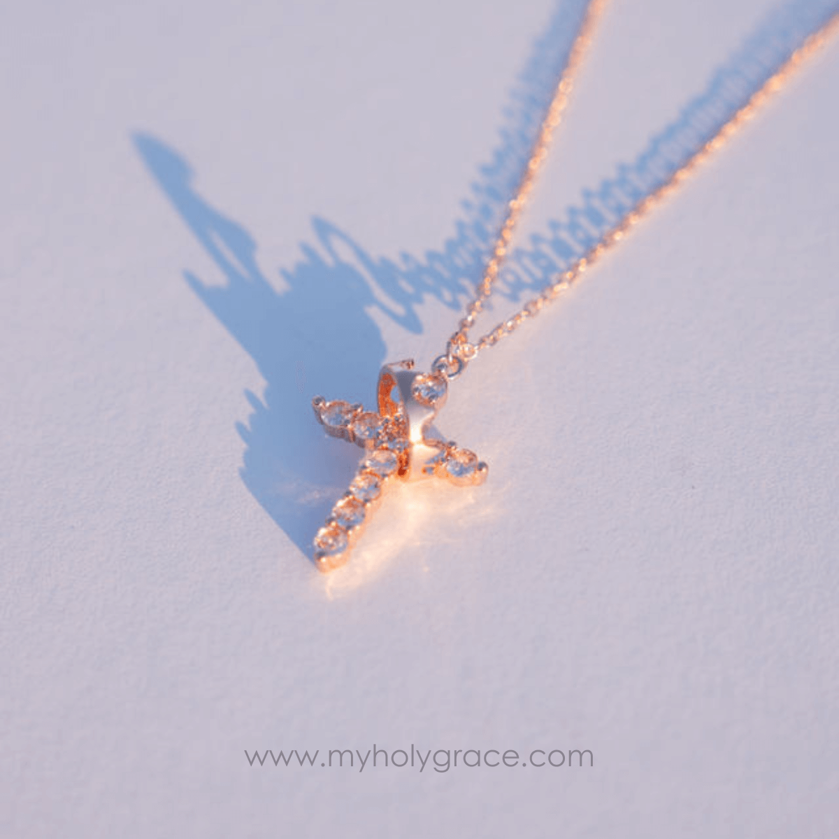 Divine Crown & Cross Necklace