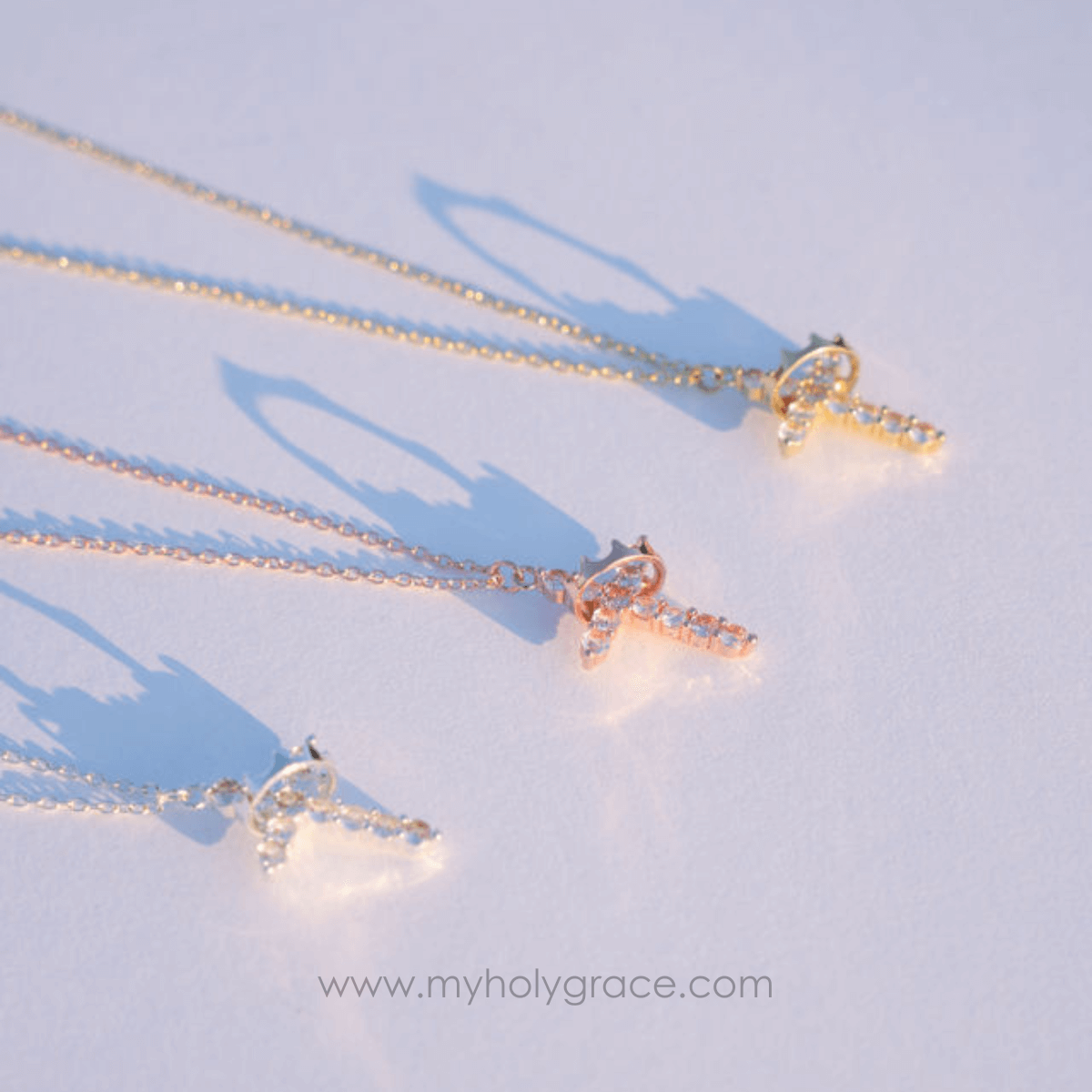 Divine Crown & Cross Necklace