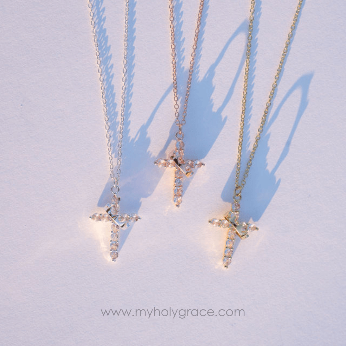 Divine Crown & Cross Necklace